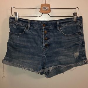A&F highwaisted shorts